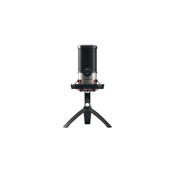 CHERRY UM 6.0 Advanced Microphone de table (Argent, Noir)
