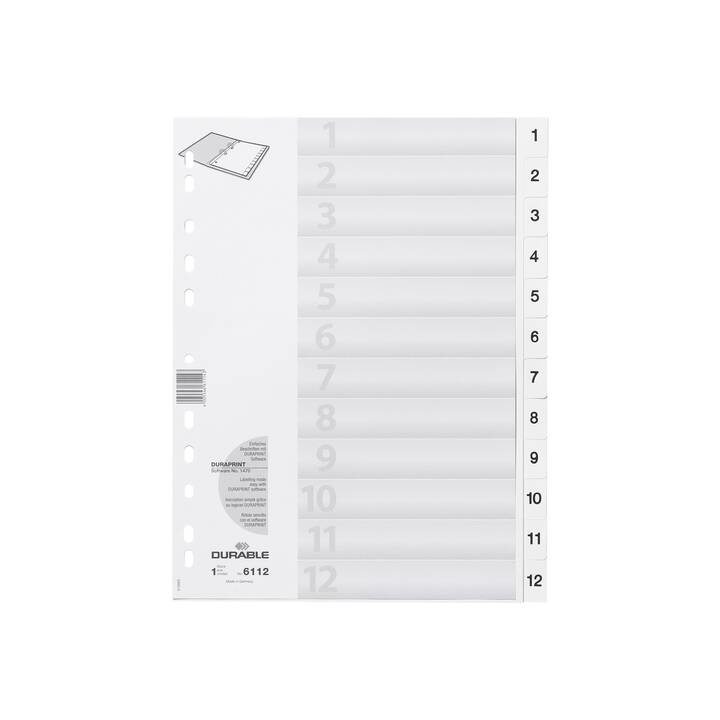 DURABLE Register (12 x A4, Nummerisch)