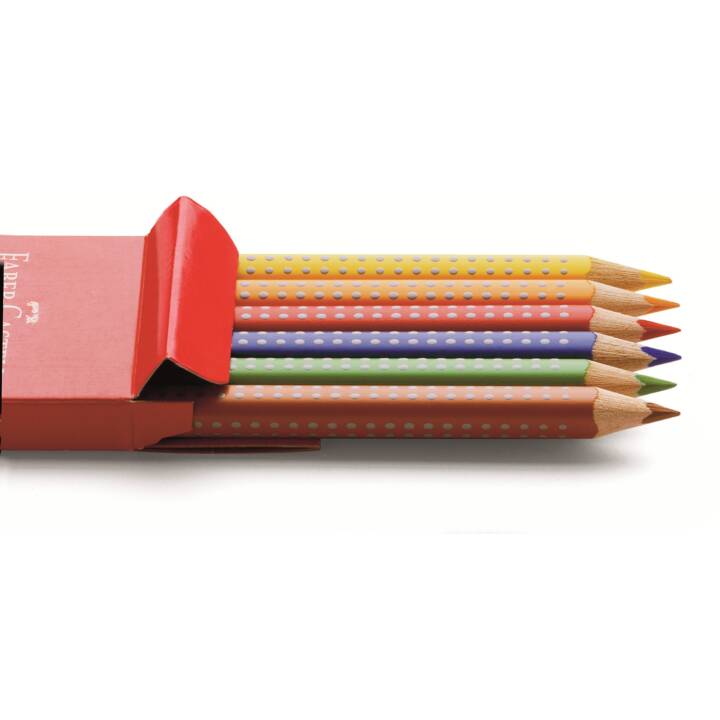 FABER-CASTELL Crayons de couleur (Multicolore, 6 pièce)