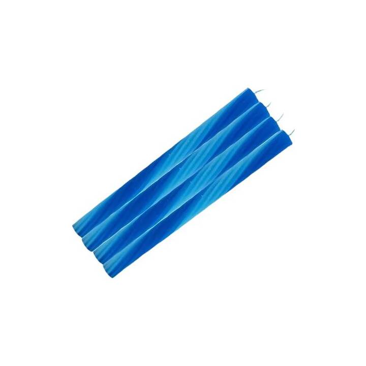 54°CELSIUS Stabkerze Rope (Blau, 4 Stück)