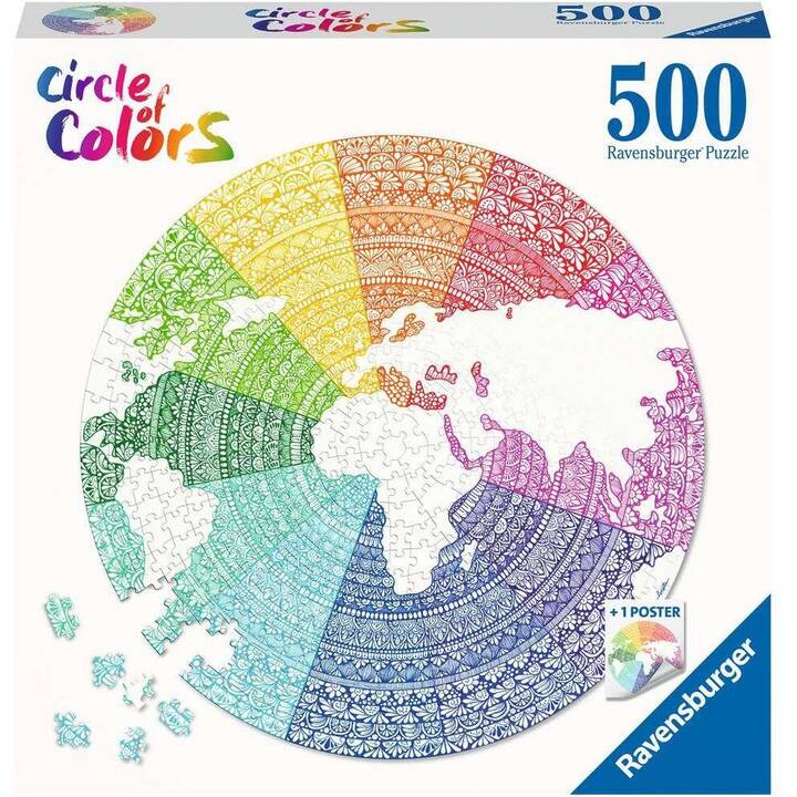 RAVENSBURGER Circle of Colors - Mandala Puzzle (500 x)