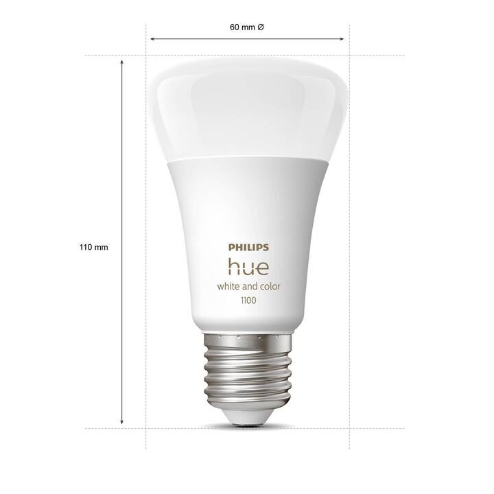 PHILIPS HUE LED Birne Secure Sensors Bundle (E27, ZigBee, WLAN, Bluetooth, 9 W)