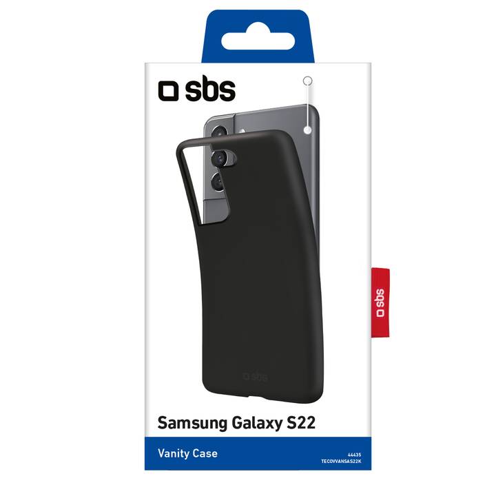 SBS Backcover Vanity Stars (Galaxy S22 5G, Schwarz)