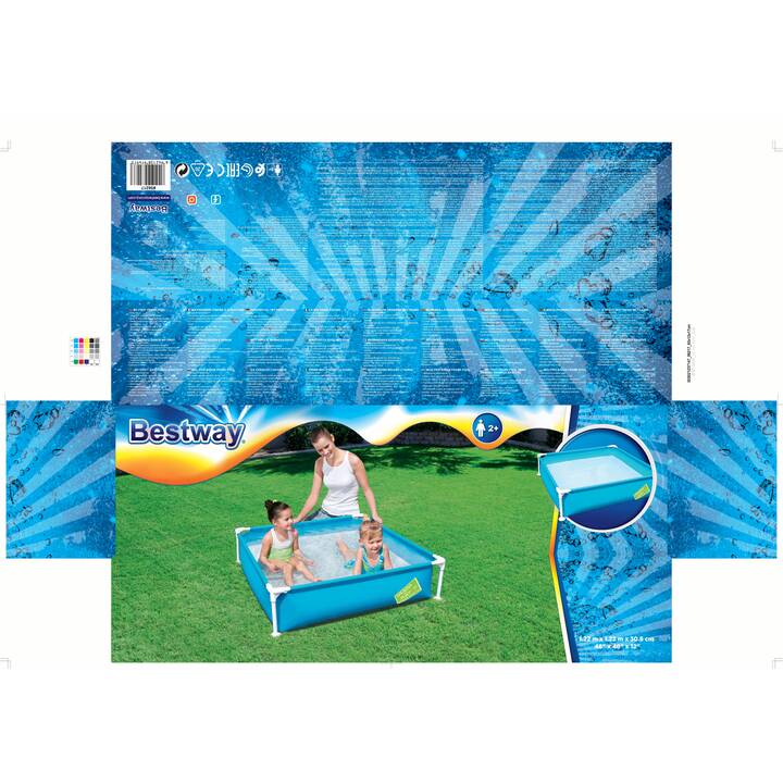 BESTWAY Piscina fuori terra in acciaio Steel Pro My First Frame (122 cm x 30.5 cm)