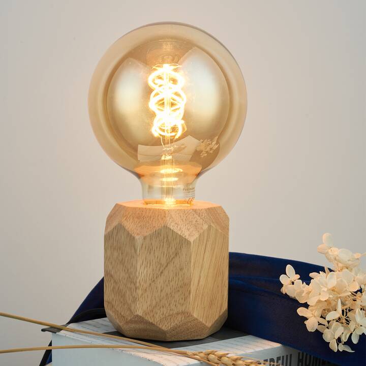 PAULEEN Lampada da tavolo Woody Sparkle (Bianco)