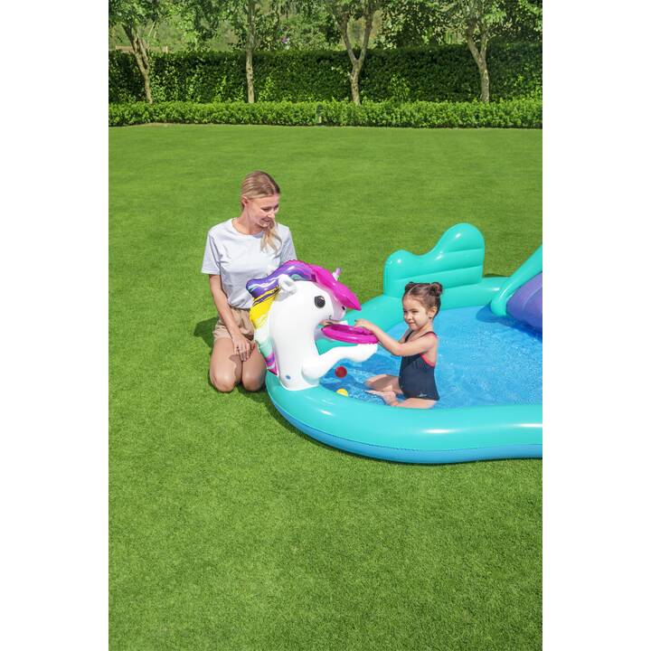 BESTWAY Planschbecken UNICORN (220 l, 274 cm x 198 cm x 137 cm)