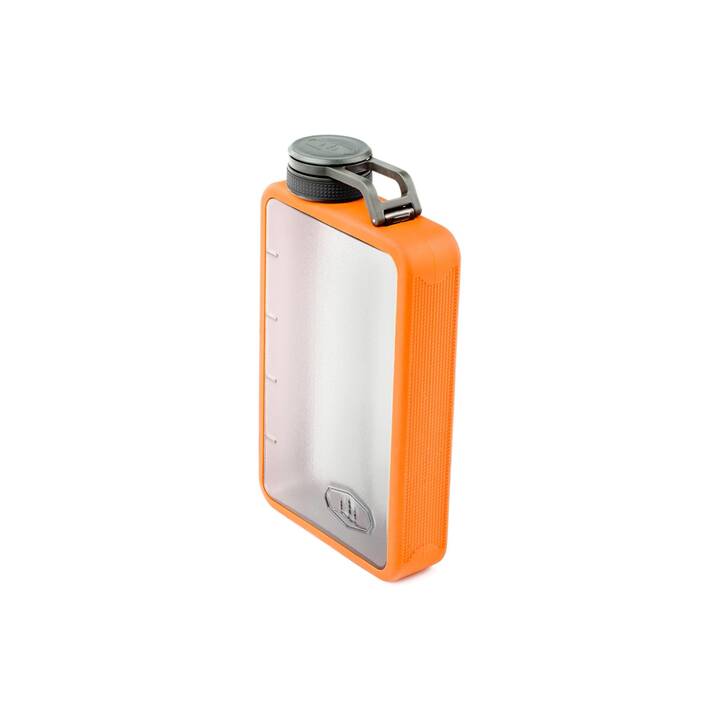 GSI OUTDOORS Trinkflasche Boulder Flask (0.3 l, Transparent, Orange)