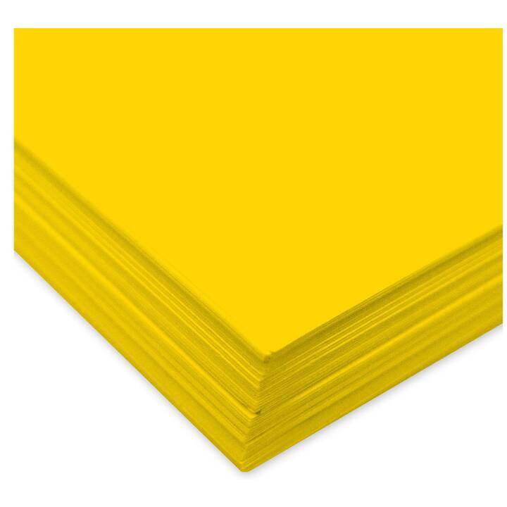 URSUS Tonzeichenpapier (Gelb, A4, 100 Stück)