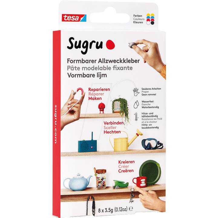 TESA Colle à pétrir Sugru (3.5 g, 8 pièce)