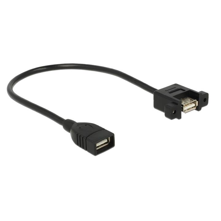 DELOCK USB-Kabel (USB 2.0 Typ-A, USB 2.0 Typ-A, 0.25 m)