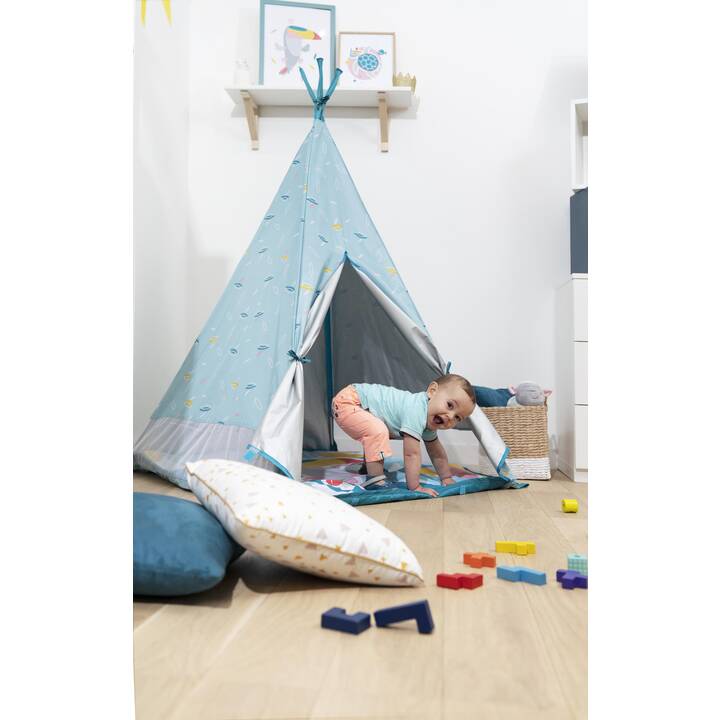 BABYMOOV Tente de jeu Tipi Jungle (Bleu)