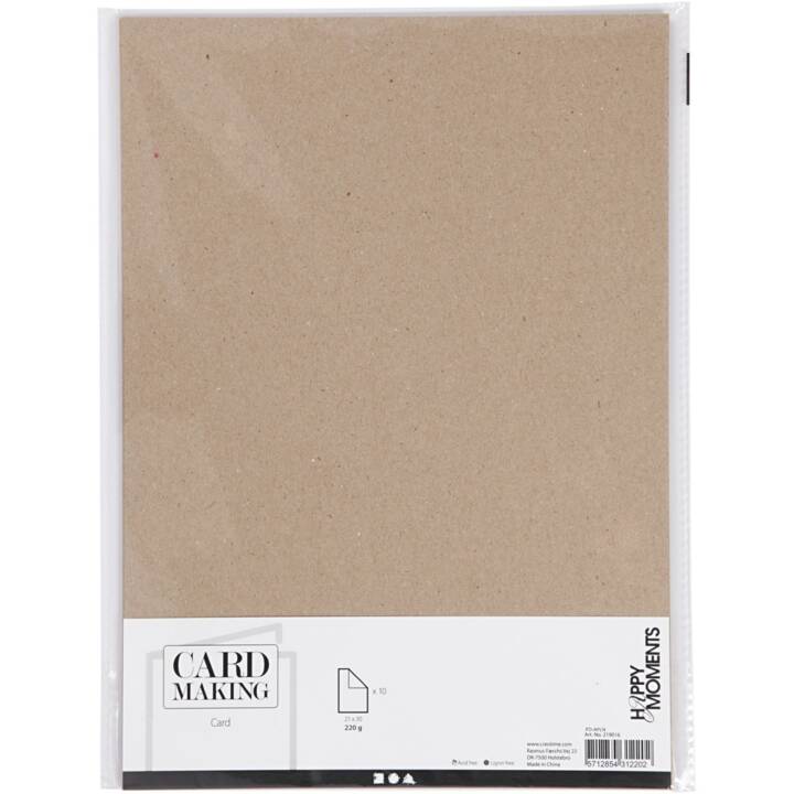 CREATIV COMPANY Cartone Card Making (Beige, A4, 10 pezzo)