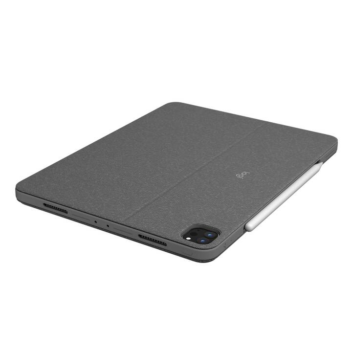 LOGITECH Combo Touch Type Cover (12.9", iPad Pro (5. Gen. 2021), Oxford Gray)