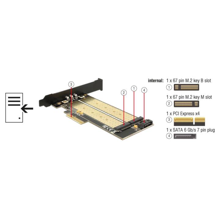 DELOCK Carte d'interface