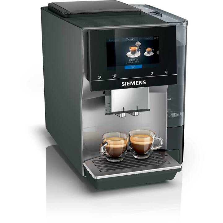 SIEMENS EQ.700 classic (Gris, Noir, 2.4 l, Machines à café automatique)
