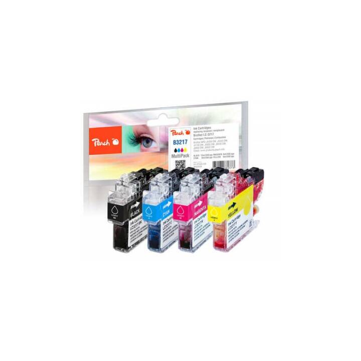 PEACH LC-3217VALP (Gelb, Schwarz, Magenta, Cyan, Multipack)