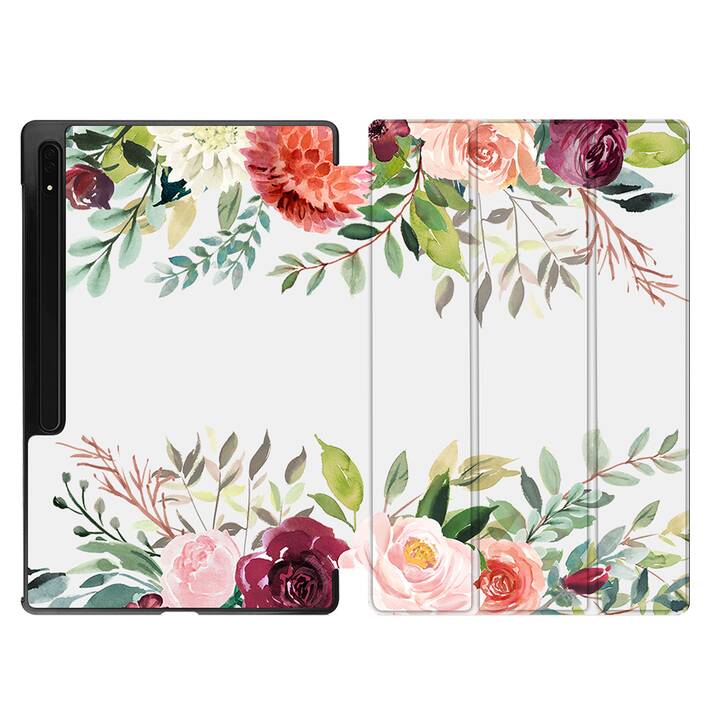 EG Hülle für Samsung Galaxy Tab S8 Ultra 14.6" (2022) - Bunt - Blume