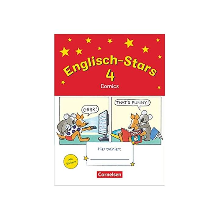 Englisch-Stars, Allgemeine Ausgabe, 4. Schuljahr, Übungsheft Comics, Mit Lösungen