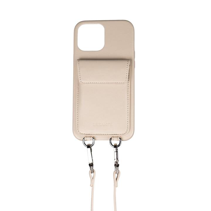 URBANY'S Backcover con cordoncino Beach Beauty (iPhone 13 Pro, Beige)