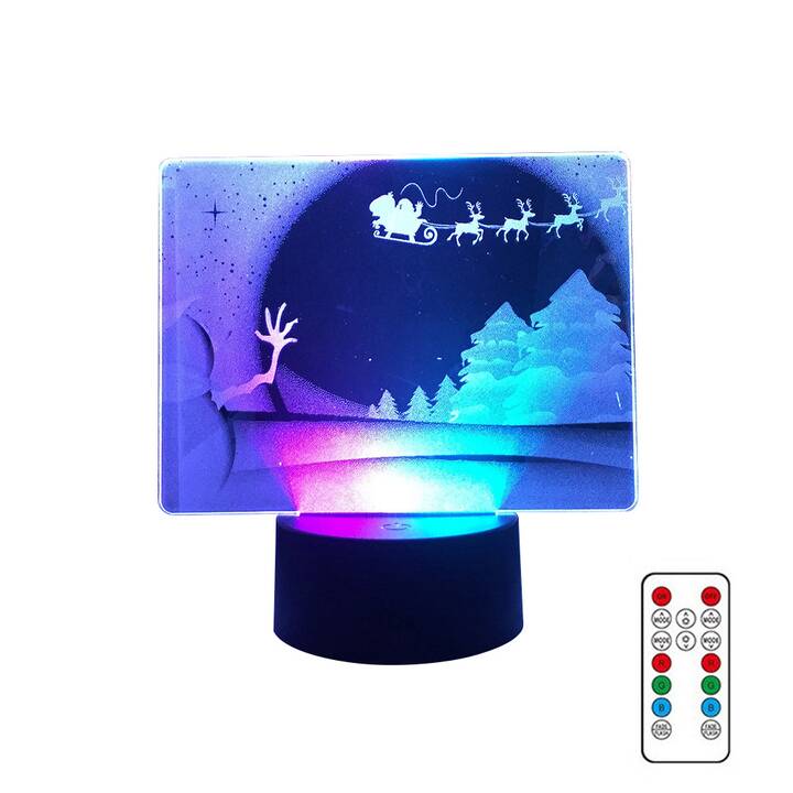 EG 16 Farben LED USB Nachtlicht mit Fernbedienung (keine Batterie enthalten) - Weihnachtsmann