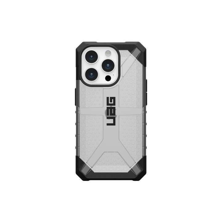 URBAN ARMOR GEAR Backcover Plasma (iPhone 15 Pro, Transparent, Noir, Blanc)