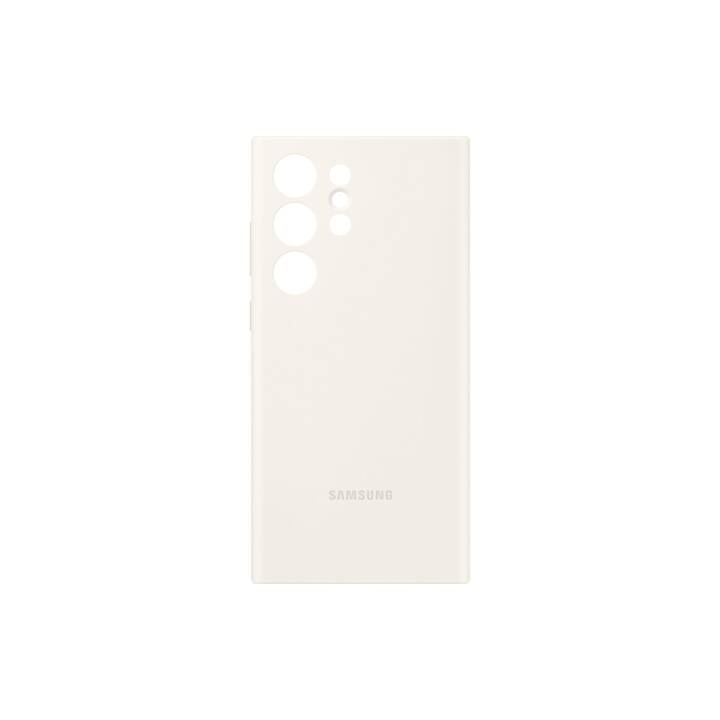 SAMSUNG Backcover Silicon (Galaxy S23 Ultra, Crema)