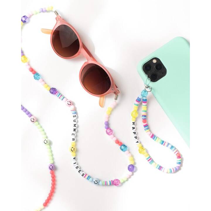 FOLIA Phone Charms Perle (Plastique, Multicolore)