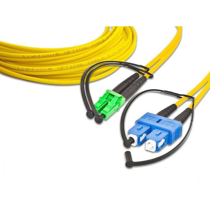 LIGHTWIN Netzwerkkabel (LC Single-Modus, SC Single-Modus, 1 m)