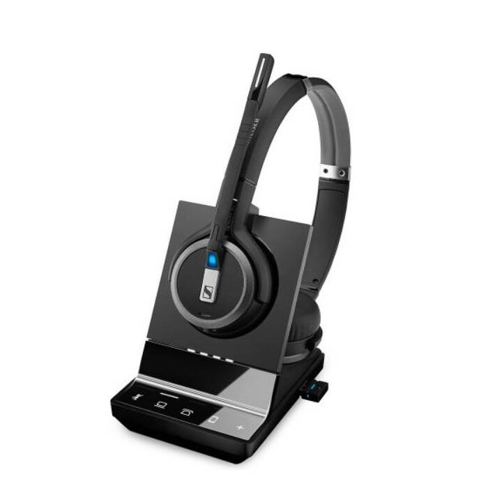 SENNHEISER Casque micro de bureau Impact SDW 5066 (On-Ear, Sans fil, Noir)