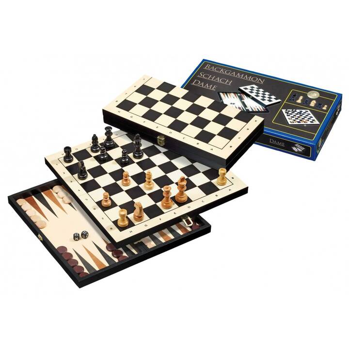 PHILOS Reise-Schach-Backgammon-Dame-Set (DE)