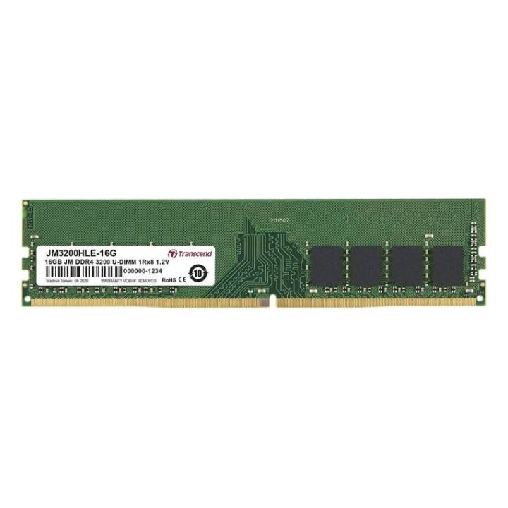 TRANSCEND JetRam (1 x 16 GB, DDR4-SDRAM 3200 MHz, DIMM 288-Pin)