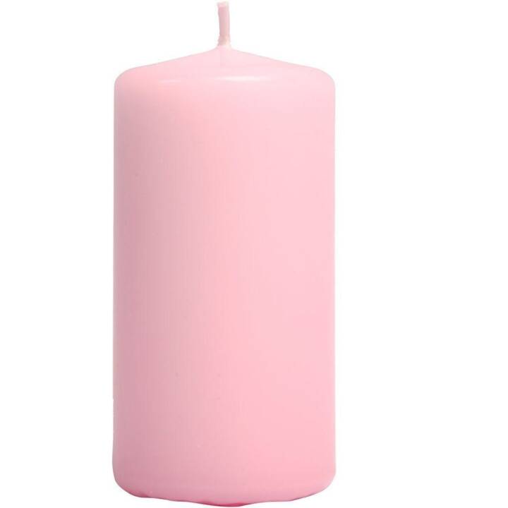 CREATIV COMPANY Bougie cylindrique (Rose, 6 pièce)