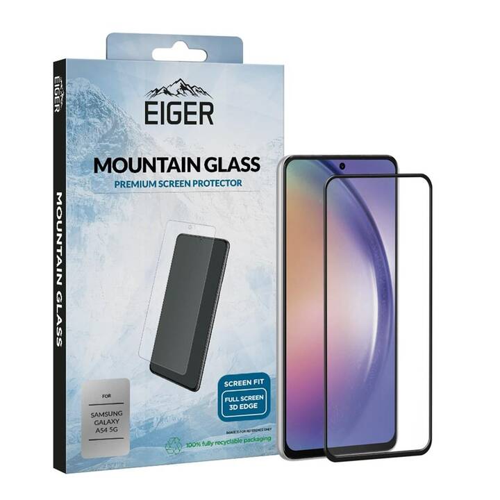 EIGER Displayschutzglas 3D (Galaxy S23 FE, Galaxy A54 5G, 1 Stück)