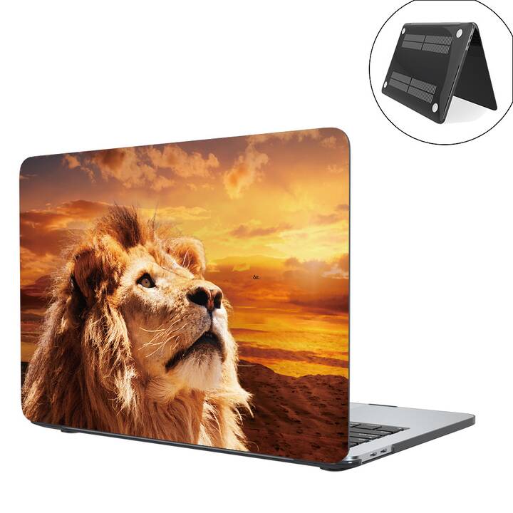 EG coque pour MacBook Air 13" Retina (2018 - 2020) - orange - lion