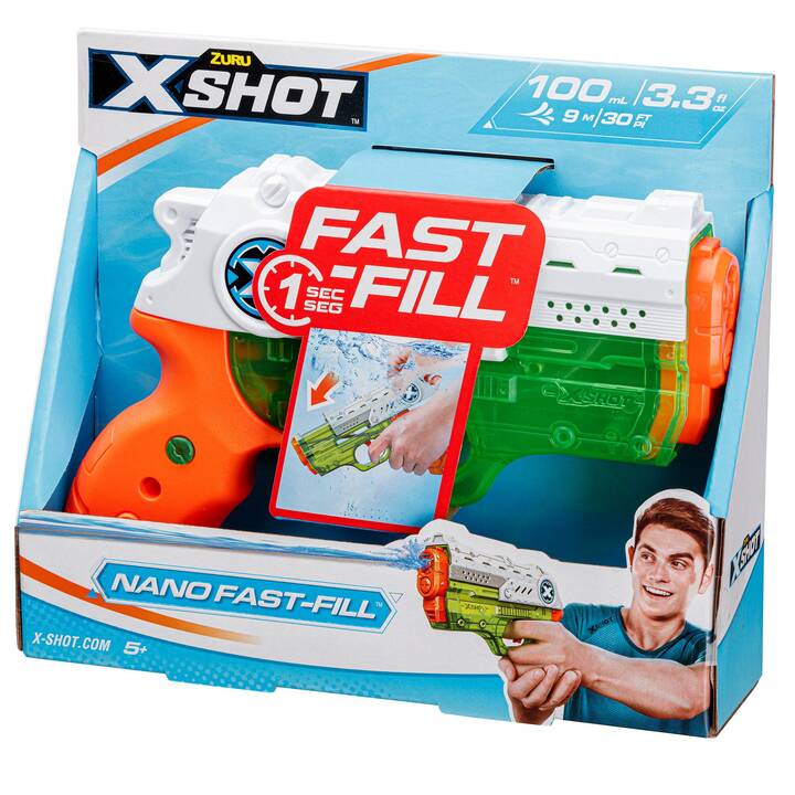 X-Shot Nano Fast-Fill Pistola ad aqua