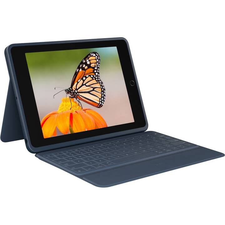 LOGITECH Rugged Combo 3 Type Cover / Tablet Tastatur (10.2", iPad Gen. 9 2021, iPad Gen. 8 2020, iPad Gen. 7 2019, Blau)