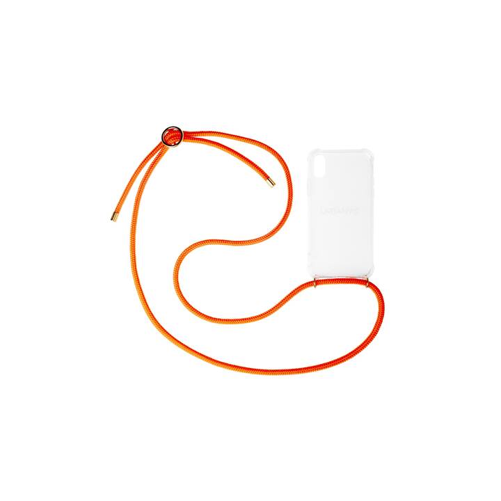 URBANY'S Backcover avec cordon Aperol Spritz (iPhone 11 Pro Max, Transparent, Orange)