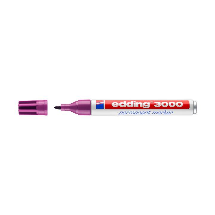 EDDING Permanent Marker 3000 (Violett, 1 Stück)