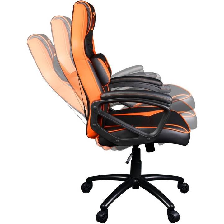 KONIX Gaming Stuhl Naruto (Orange, Schwarz)