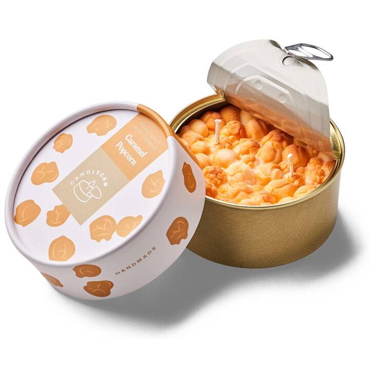 CANDLECAN Bougie dans un récipient Popcorn (Caramel)