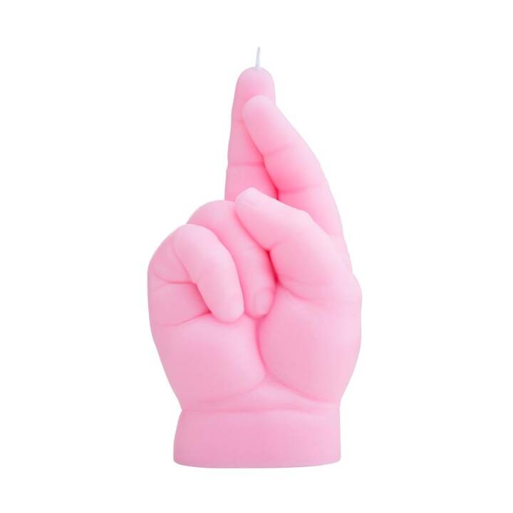 CANDLEHAND Candela con motivo Baby Crossed Fingers (Pink)