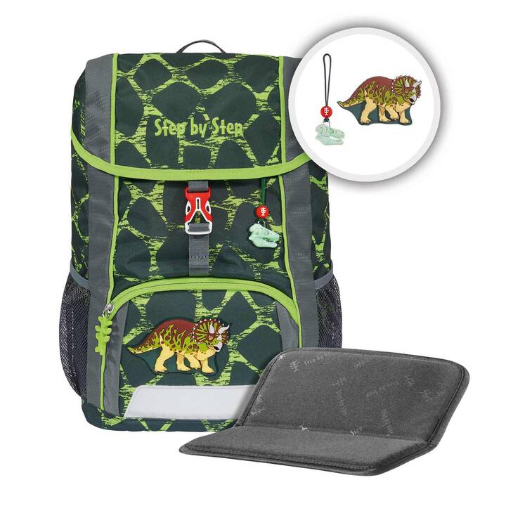 STEP BY STEP Zainetto da asilo infantilo Kid Dino Tres (13 l, Grigio, Verde)