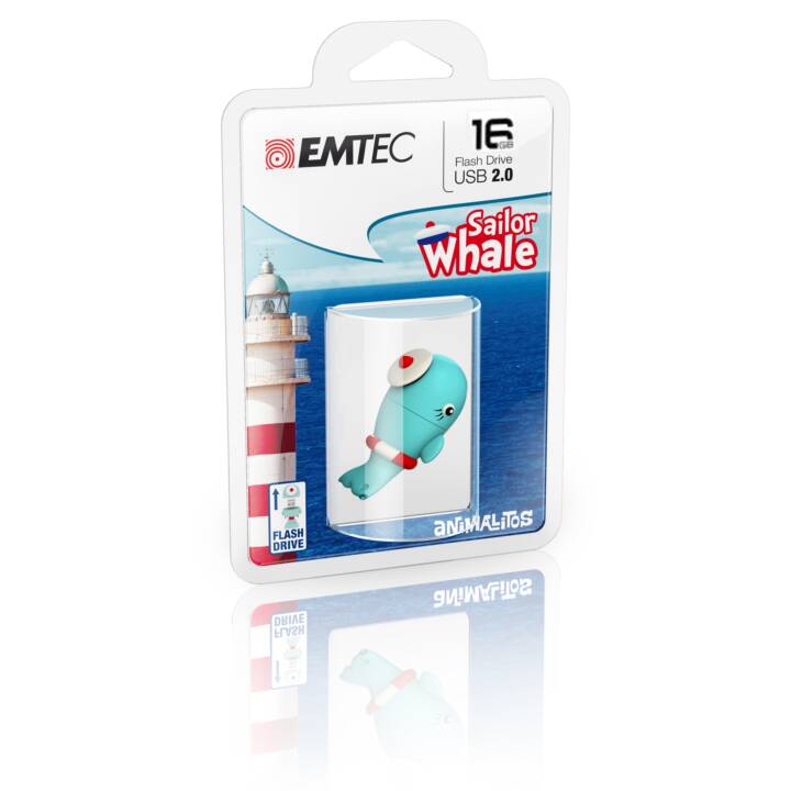 EMTEC INTERNATIONAL Sailor Whale (16 GB, USB 2.0 di tipo A)