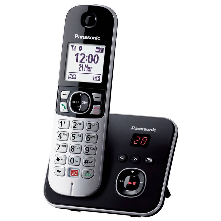 PANASONIC KX-TG6861SLB (DECT, Silber, Schwarz)