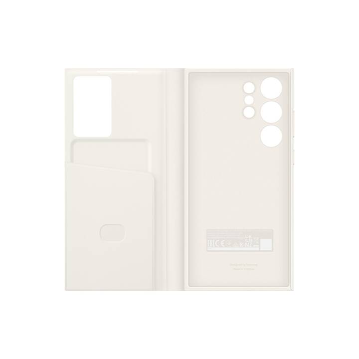 SAMSUNG Flipcover Smart View Wallet Case (Galaxy S23 Ultra, Creme)