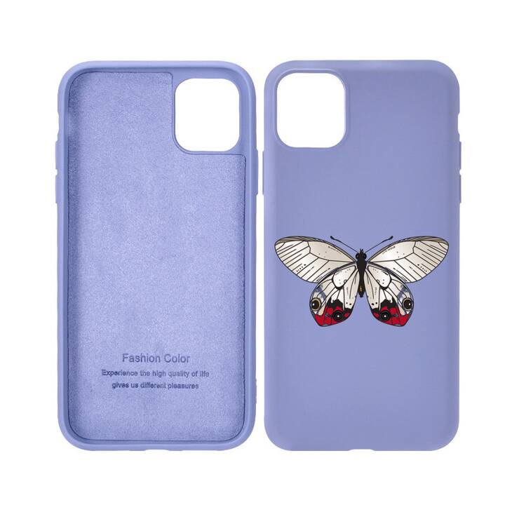 EG Coque pour iPhone 12 Mini 5.4" (2020) - violet - papillon