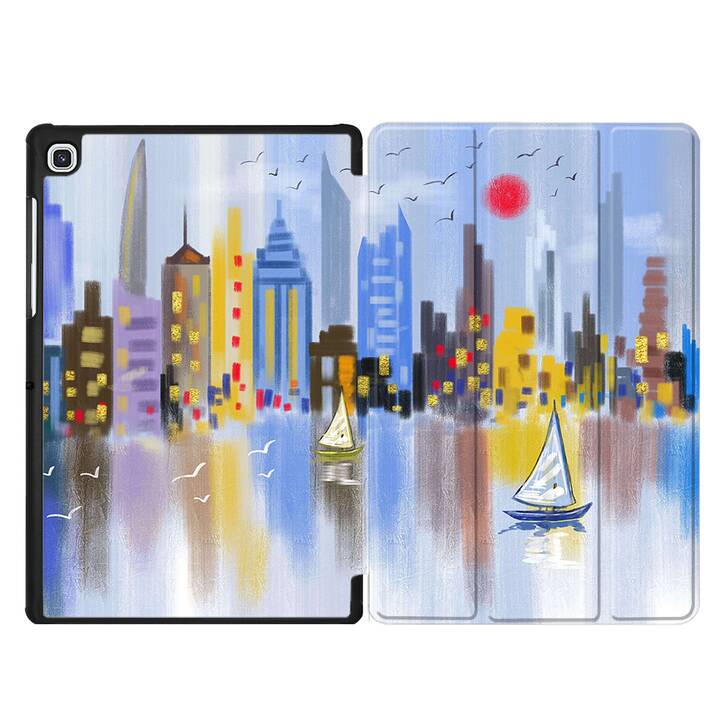 EG Custodia per Samsung Galaxy Tab S6 Lite 10.4" (2020) - City painting multicolore