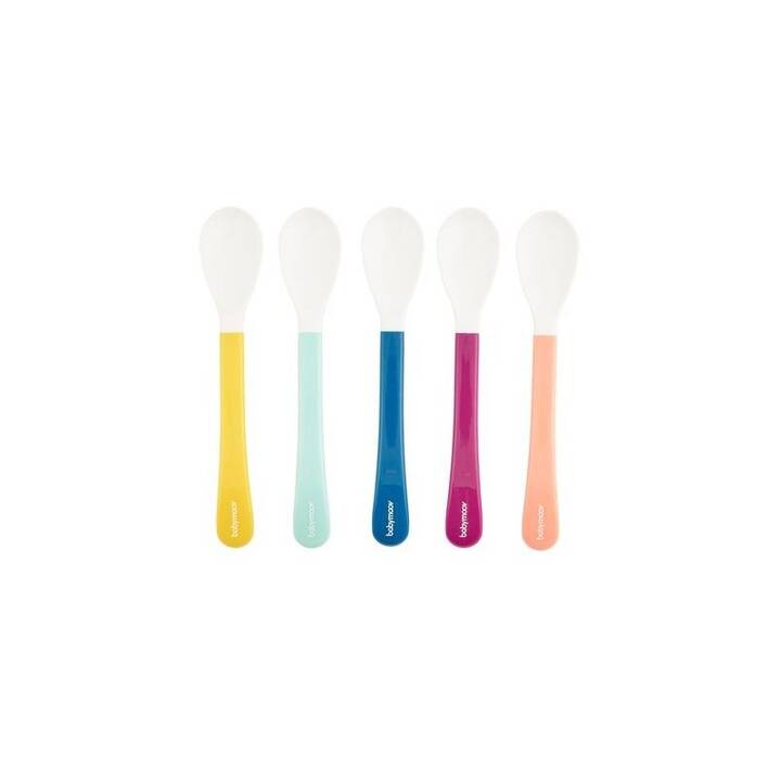 BABYMOOV Cucchiaio per mangiare (Viola, Giallo, Blu, Pink, Multicolore)