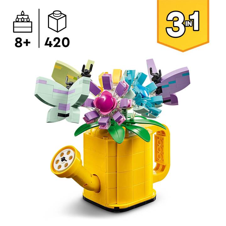 LEGO Creator 3-in-1 Giesskanne mit Blumen (31149) 