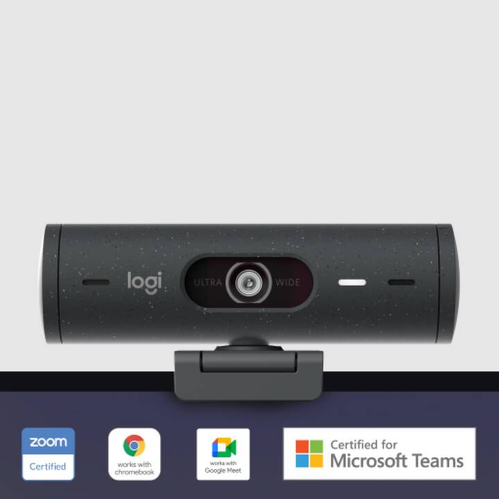 LOGITECH Brio 500 Webcam (4 MP, Graphit)